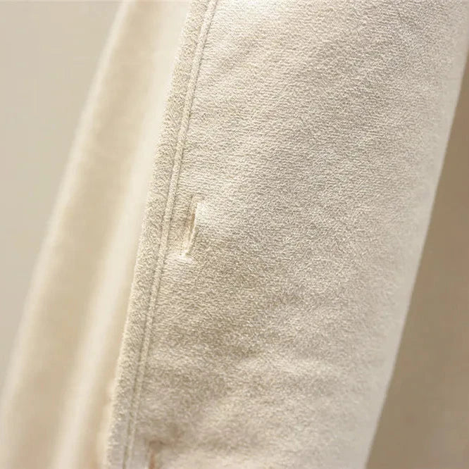 Gilet teddy sans manches, ourlet