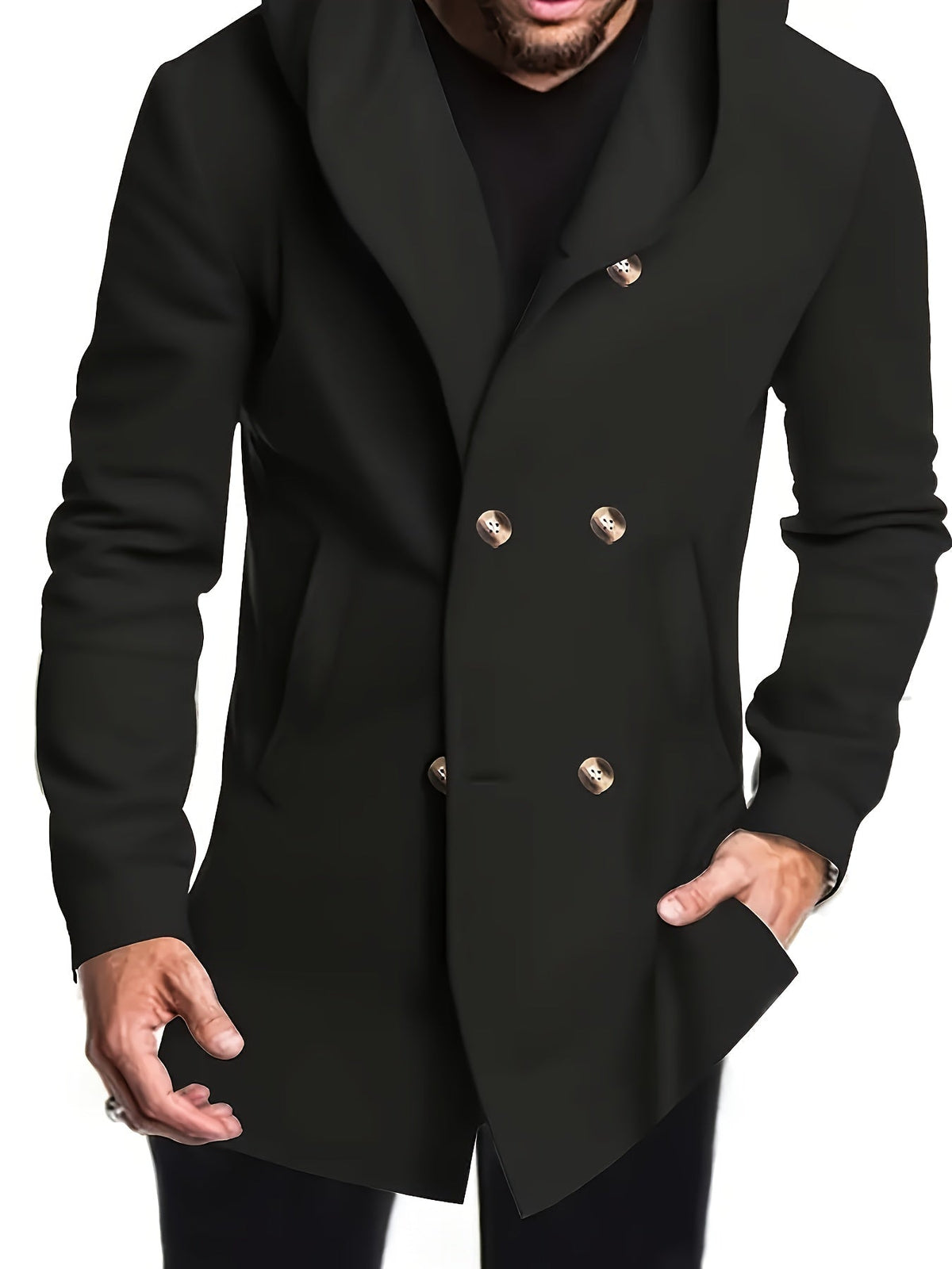 Manteau à capuche croisé, vue 3