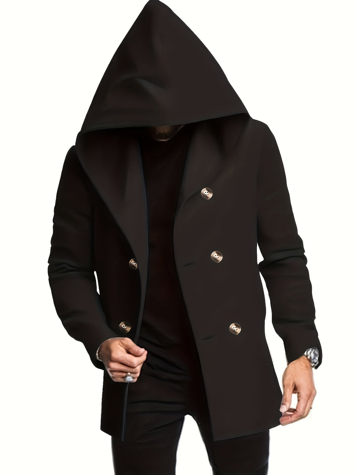 Manteau à capuche croisé, vue 5