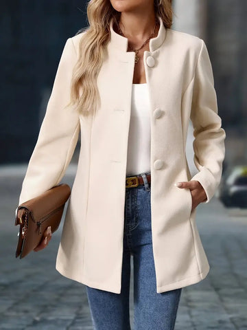 Manteau court col montant