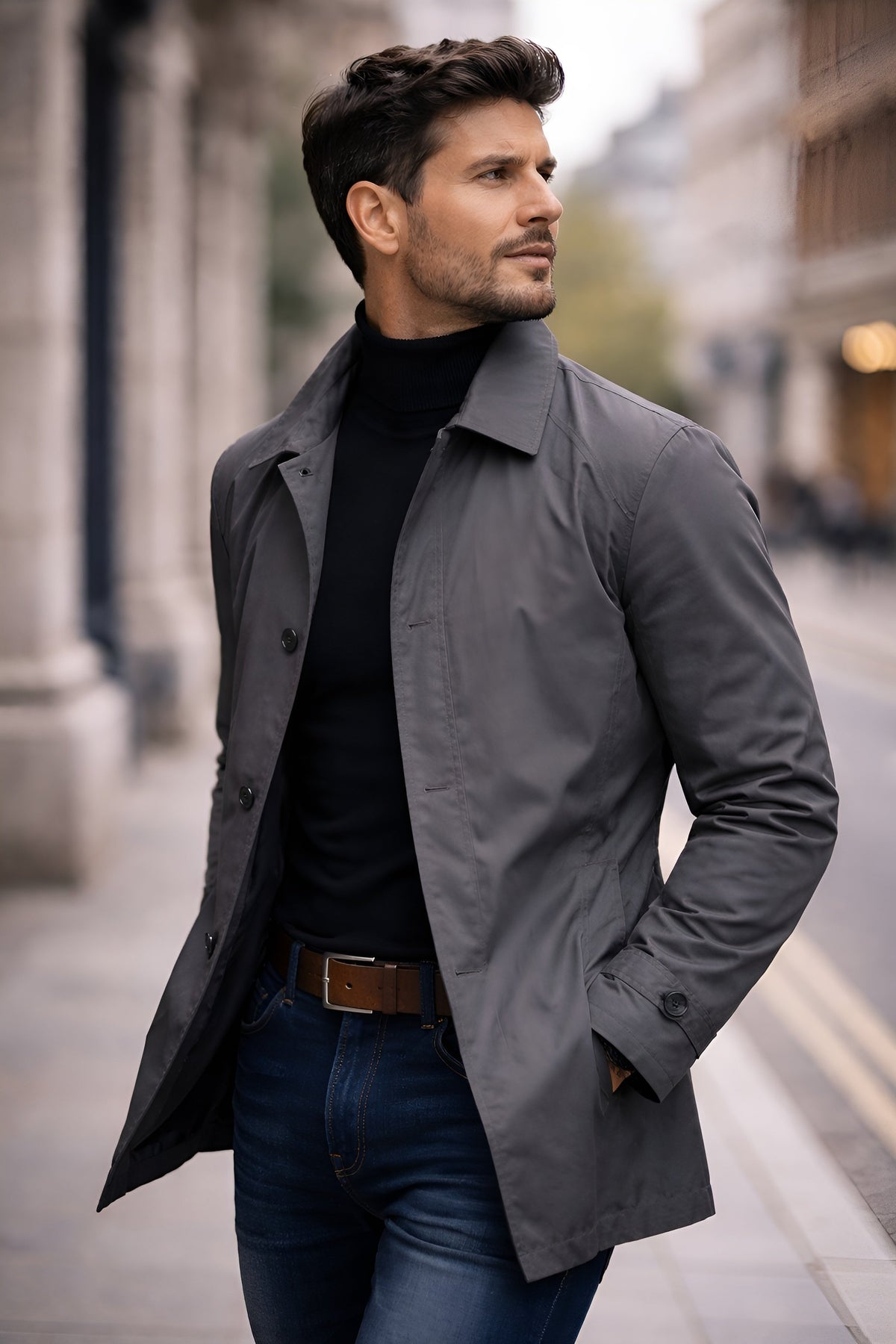 Manteau de ville droit, vue 4