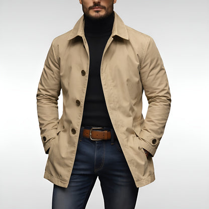 Manteau de ville droit, beige