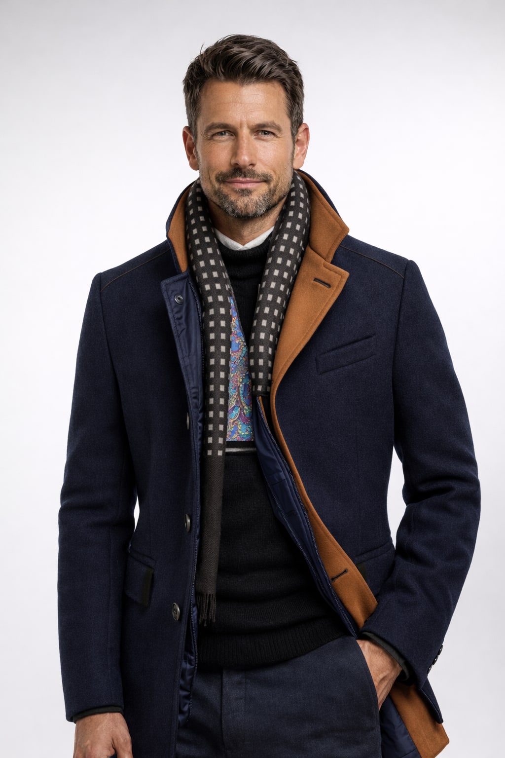 Manteau en laine mélangée, vue 2