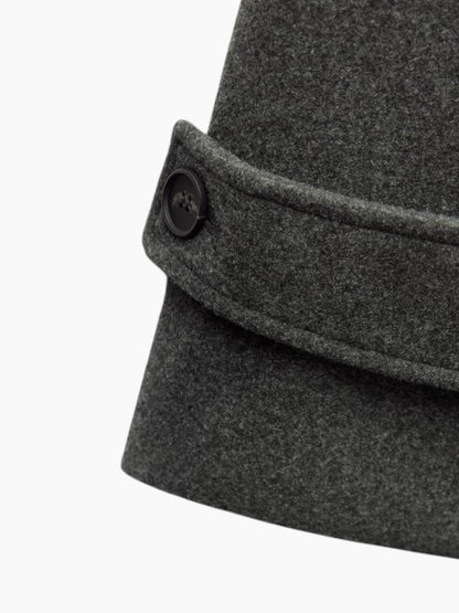 Manteau long croisé ample, patte de poignet, vue 2