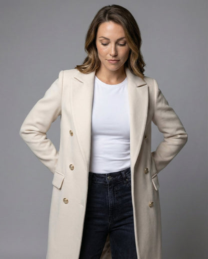 Manteau long croisé, vue 3