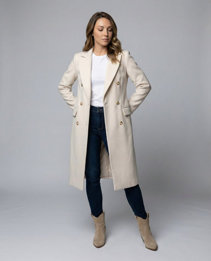 Manteau long croisé, vue 1
