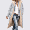Manteau matelassé doublé sherpa pour femme, coloris gris clair