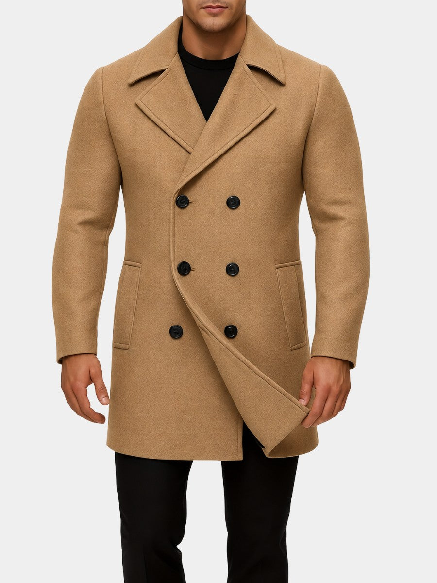 Manteau midi croisé, vue 1