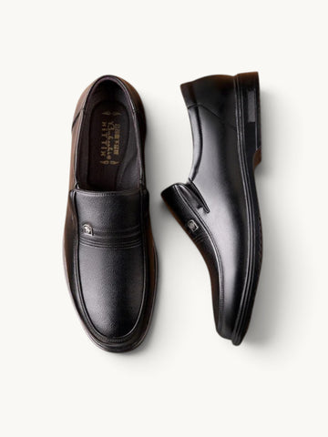 Mocassins en cuir semi-brillant