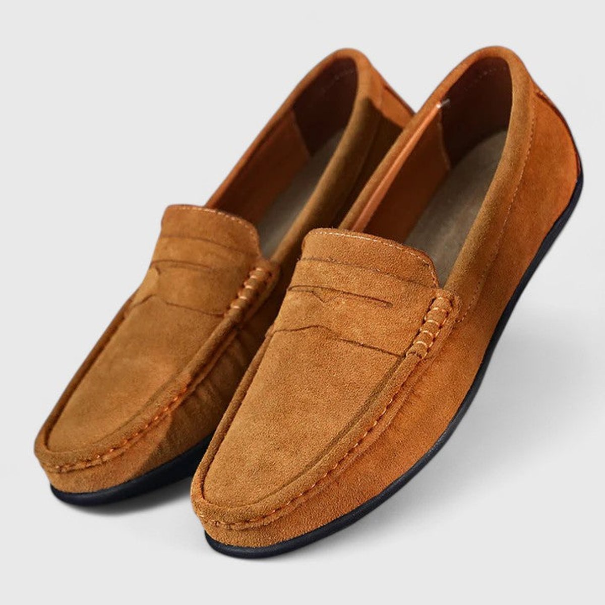Mocassins penny en daim, vue 12