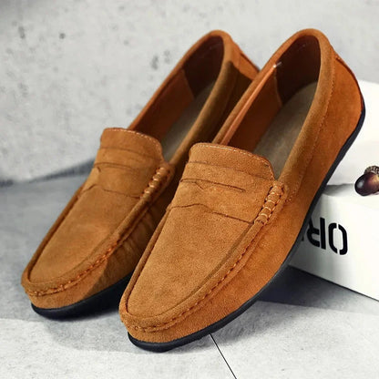 Mocassins penny à enfiler, marron