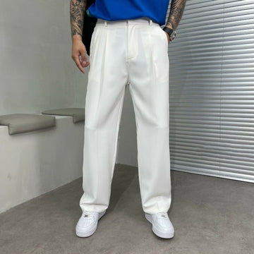 Pantalon droit décontracté