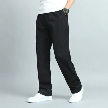 Pantalon droit à taille élastique