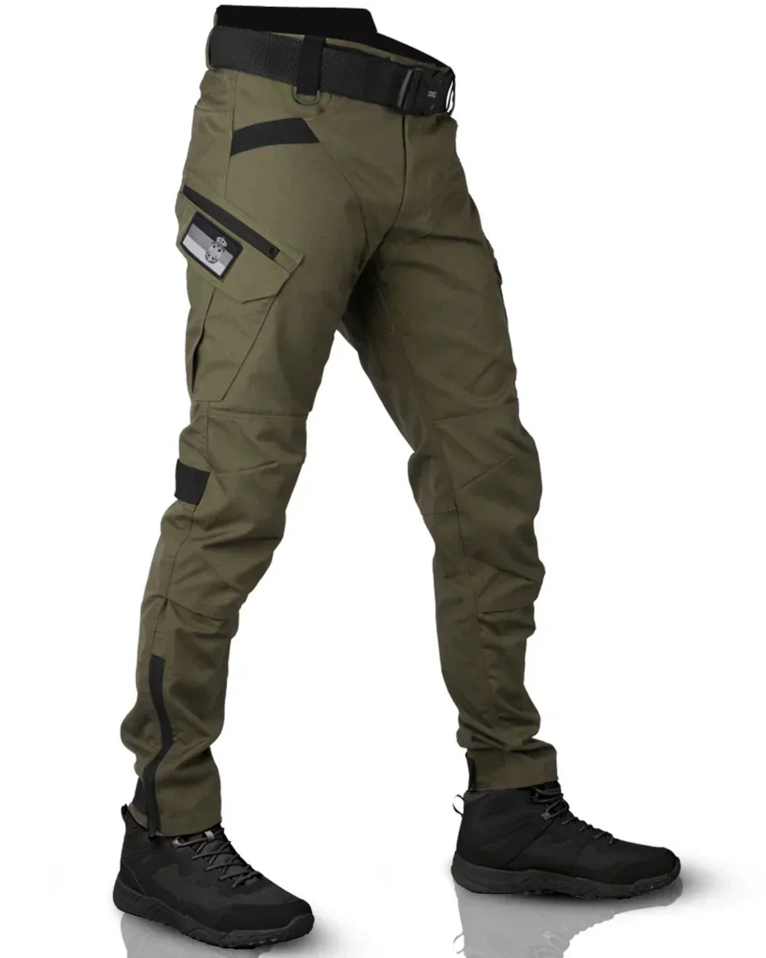 Pantalon tactique à panneaux in Vert | By Old Money