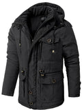 Parka à capuche amovible in Black | By Old Money