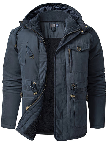 Parka à capuche amovible