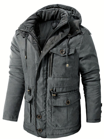 Parka à capuche amovible