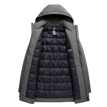 Parka à capuche zippée