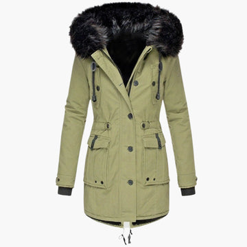 Parka longue à capuche