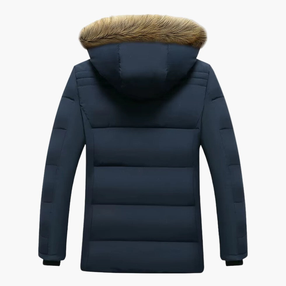 Parka matelassée à capuche in Blue | By Old Money