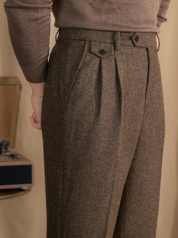 Pantalon habillé à plis