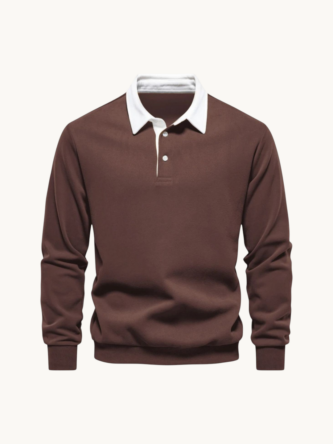 Polo col contrastant in Marron | By Old Money
