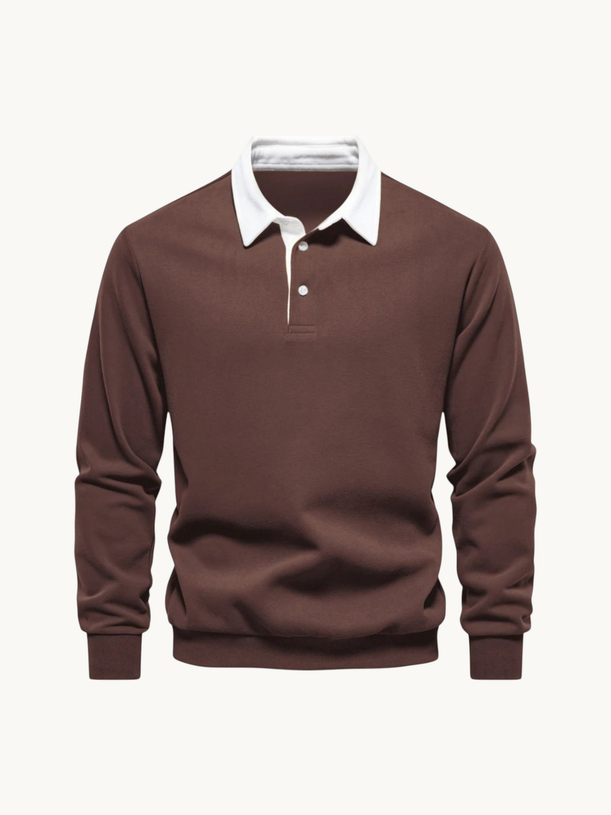 Polo col contrastant in Marron | By Old Money