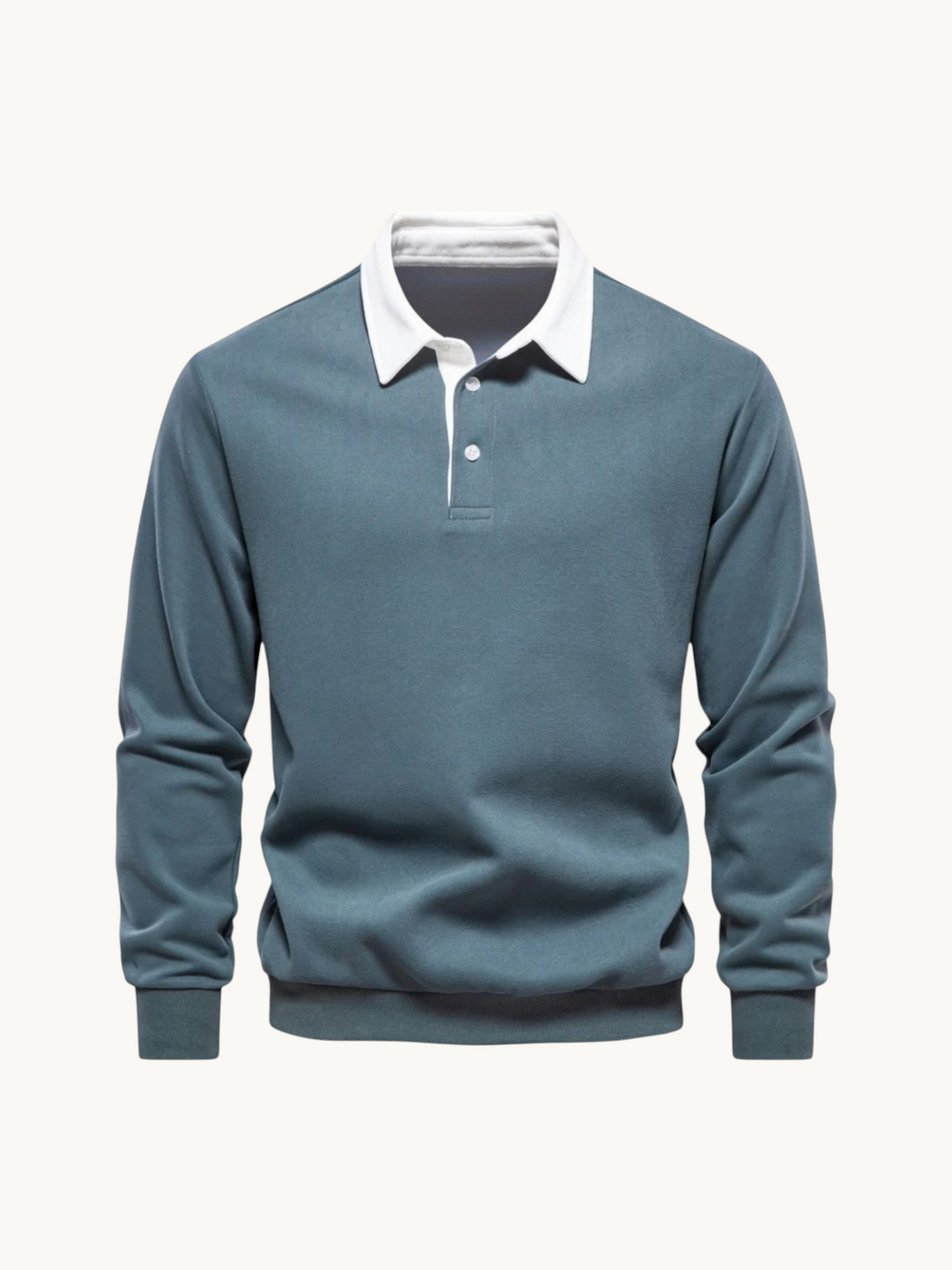Polo col contrastant in Vert | By Old Money