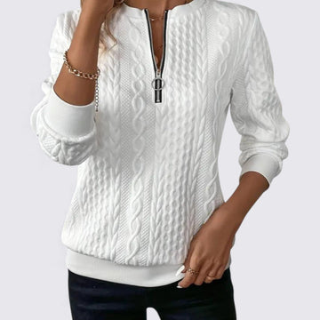 Pull à col zippé