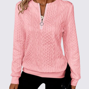 Pull à col zippé