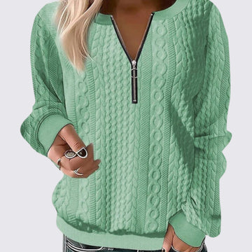 Pull à col zippé