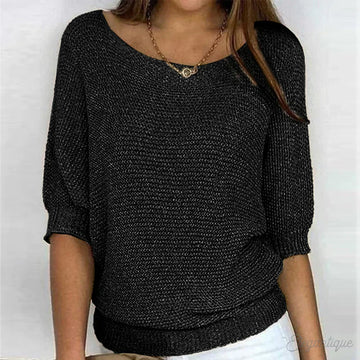 Pull ample col bateau