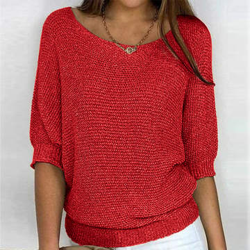 Pull ample col bateau
