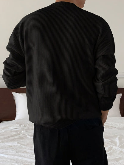 Pull ample maille côtelée, vue 11