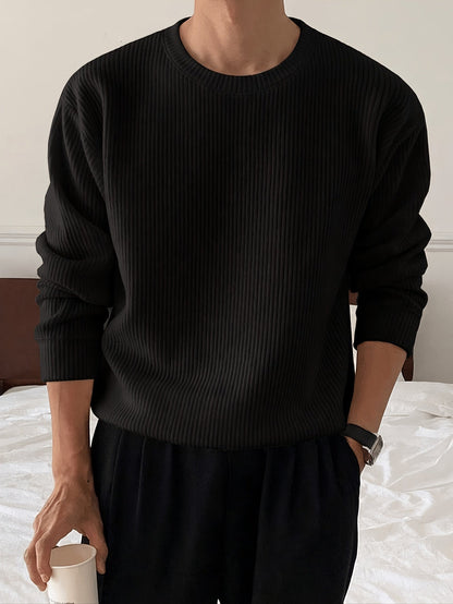 Pull ample maille côtelée, vue 6