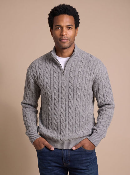 Pull camionneur torsadé zippé, vue 12