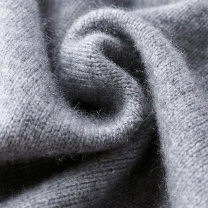 Pull col montant zip court, détail de la maille