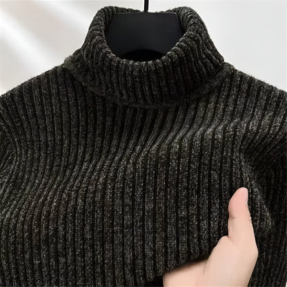 Pull col roulé côtelé, vue 4