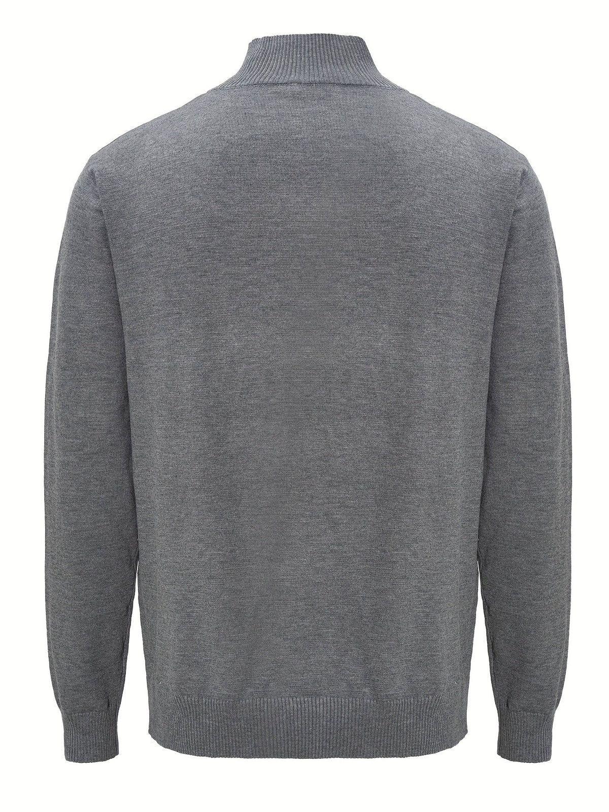Pull uni demi-zip col montant, vue 2