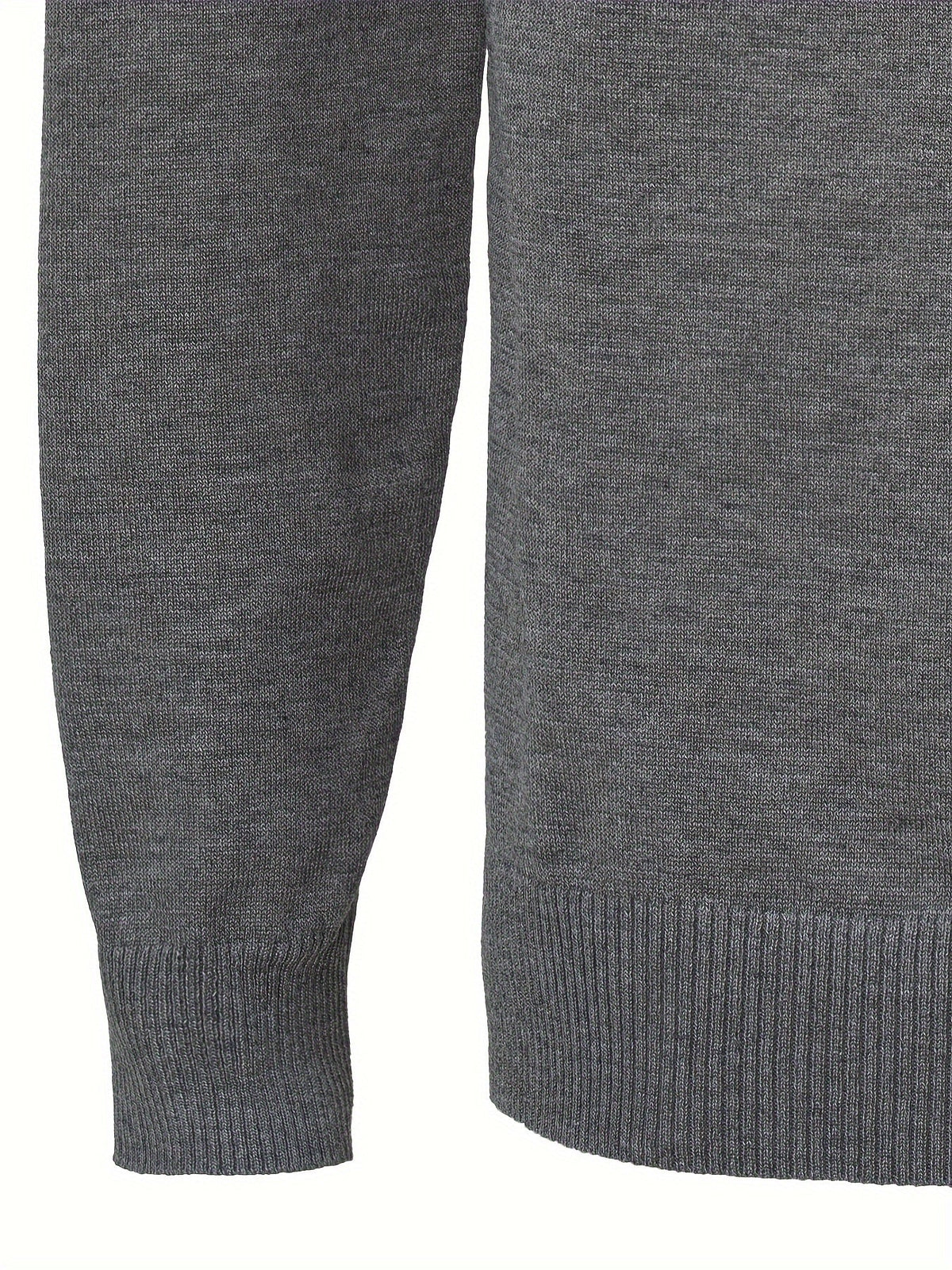Pull uni demi-zip col montant, vue 3