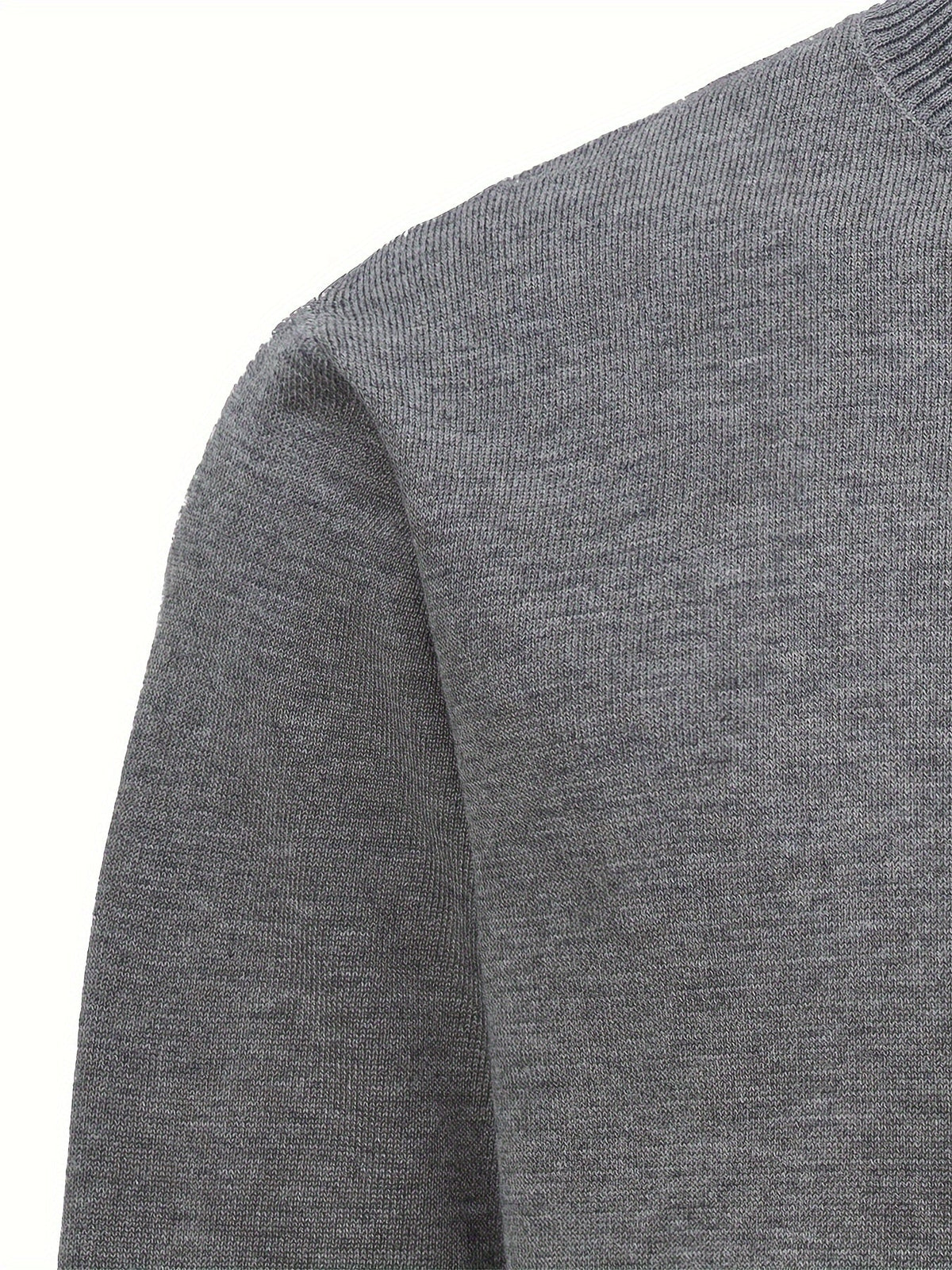 Pull uni demi-zip col montant, vue 4