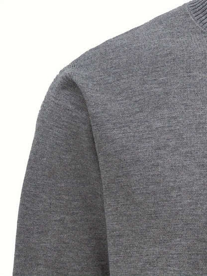 Pull uni demi-zip col montant, vue 4