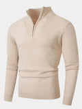 Pull demi-zip fin, vue 1