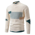 Pull à motif géométrique, beige