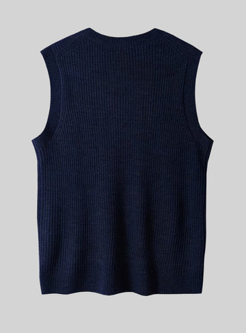 Pull sans manches à col V