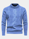 Pull à torsades et col rond, vue 1