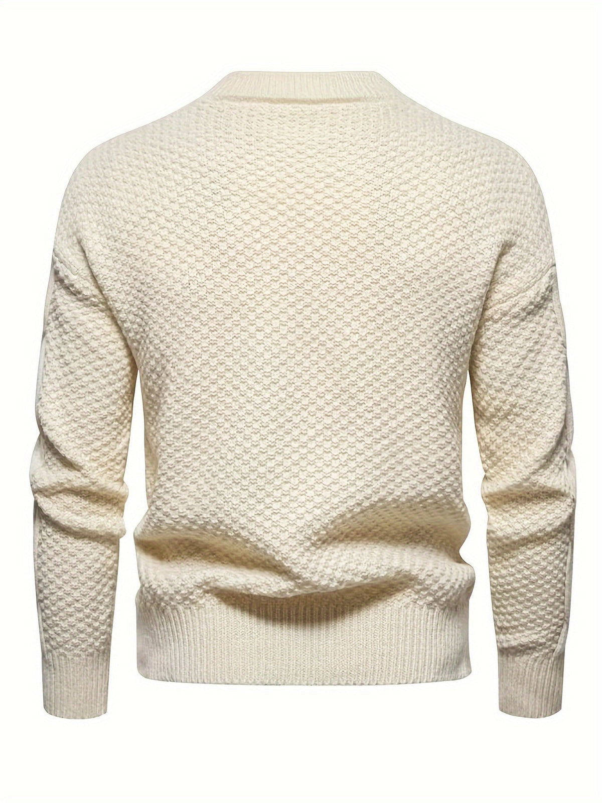 Pull à torsades et col rond, vue 10