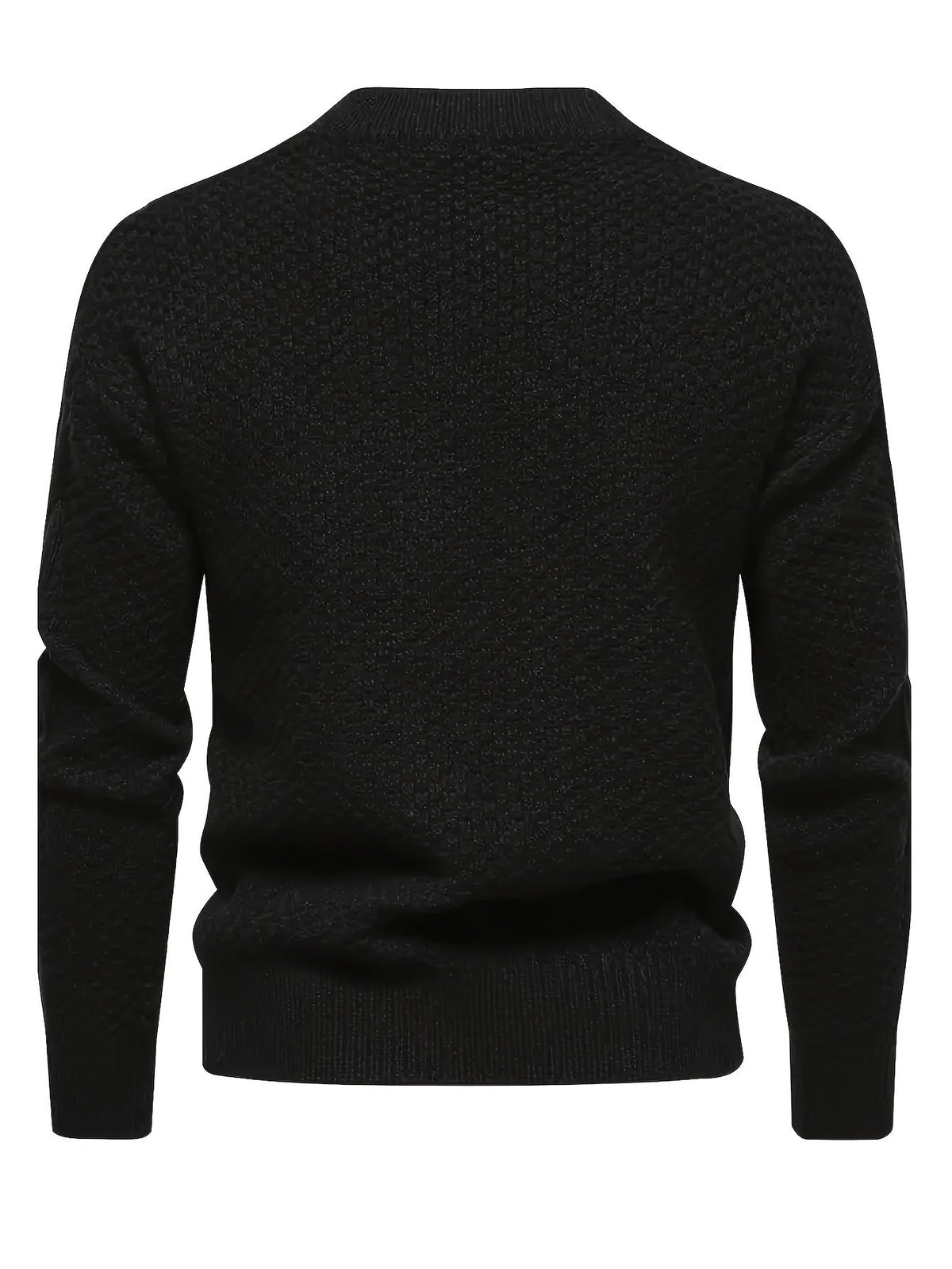 Pull à torsades et col rond, vue 11