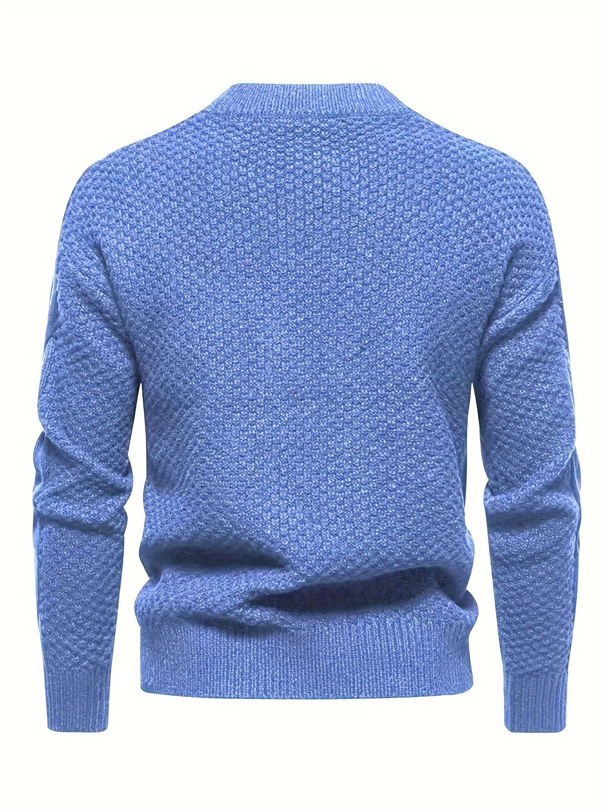 Pull à torsades et col rond, vue 7