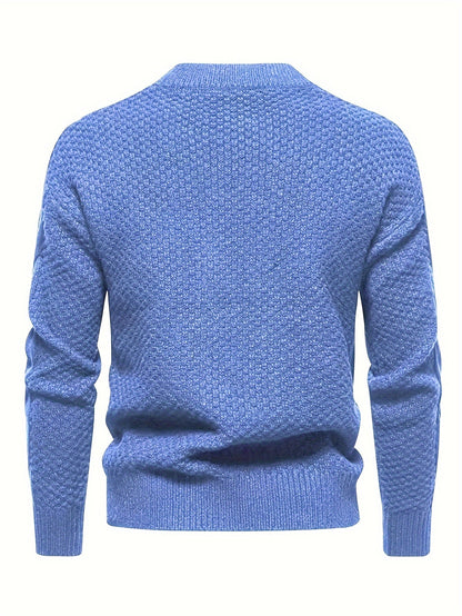 Pull à torsades et col rond, vue 7